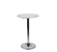 Brigros WeHome - Tavolo Bar, Tavolino Alto, Tavolino Da Salotto Regolabile In Altezza, Tavolo Quadrato O Tavolo Rotondo, Tavolo Cucina Disponibile In Diversi Colori (Grey, Rotondo)