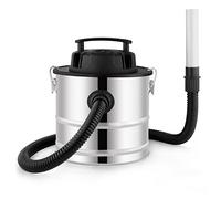 Brigros White - Aspiracenere Professionale Potenza 800W, Aspirapolvere Aspira Cenere con Filtro Interno Hepa e Tubo Aspirante Flessibile, Capacità Serbatoio 18 lt, Pulizia Camino, Stufa, Pellet