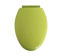 Brigtviee Colore Copriwater Forma V,Tavoletta WC A Chiusura Rallentata,Copri Water per Famiglia,Plastica Termoindurente Avvolgente Cerniere Regolabili Fissaggio Dall'Alto,36x47cm,Verde