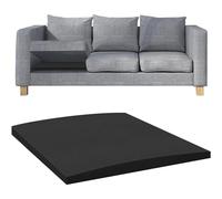 Brigtviee Cuscino di Supporto per Divano per Sedile Cedente, 50x50x5cm, Gommapiuma di Supporto per Cuscini Divani, Spugna ad Alta Densità, Riparazione per Mobili Sotto il Cuscino, 1 Pezzi, Nero