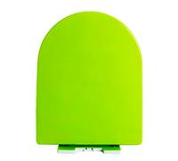 Brigtviee Sedile WC con Chiusura Ammortizzata, Tavoletta WC Universali a Forma di U/D, Copriwater con Sgancio Rapido per Facile da Montare e Pulire, Coperchio WC in PP,Verde,36x44.5cm