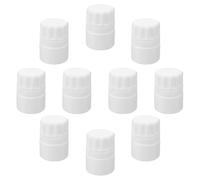 BRIGTWISE 10 Pezzi Contenitore per Compresse Vuoto da 20g con Tappo a Vite | Bianco, Chiusura Ermetica e Design Sigillante, per Farmacie, Cassetti e Dosi Giornaliere