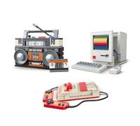 Brihappen Console di gioco Computer Radio Building Kit