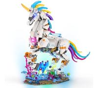 Brihappen Set da costruzione unicorno per adulti
