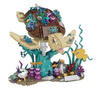 Brihappen Set di mattoncini per tartarughe marine, modello con base, giocattolo da costruzione, regalo per adulti e bambini a partire dai 14 anni (1271 pezzi)