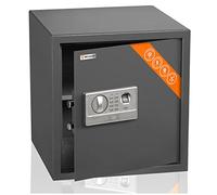 Brihard Cassaforte biometrica - 2 in 1 tastiera digitale e impronte digitali cassaforte - grande cassaforte 40 x 38 x 38 cm per uffici - serratura antiurto sicurezza