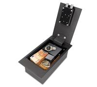 Brihard Cassaforte Con Serratura a Chiave - a Pavimento 39x21x13cm - Per Casa - 6.7L Cassetta Di Sicurezza