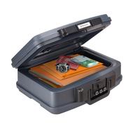 Brihard Cassaforte Portatile Certificata 2125N, A4 - Scatola di Sicurezza Impermeabile e Ignifuga con Serratura a Combinazione, Protezione di Valori e Documenti, H 16,5 x L 44 x P 36,8 cm