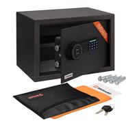 Brihard Family Cassaforte 25x35x25 cm con Borsa Resistente al Fuoco - Cassaforte 20L Impronta Digitale con Ripiano Rimovibile - Cassetta di Sicurezza per Soldi, Documenti, Oggetti di Valore