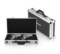 Brihard Pistol Extra Strong Case Con Due Serrature a Combinazione, Custodia Portatile per Armi con Telaio in Alluminio, Custodia Estremamente Sicura per Pistole, Munizioni e Accessori