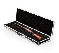 Brihard Rifle Extra Strong Case con Due Serrature a Combinazione e Due a Chiave, Custodia con Telaio in Alluminio, Imbottita di Schiuma, Valigetta Estremamente Sicura per Armi da Caccia e Munizioni