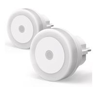 Briignite Luce Notturna Bambini, LED Luce Notturna, 0.5W Bianco Caldo 3000K, Adatto per Cameretta, Camera da Letto, Bagno, Corridoio, Scala, Cucina, 2 Pezzi