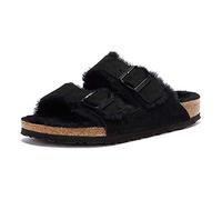 Brikenstock Arizona Shearling Womens sandali neri, Nero, 38.5 EU