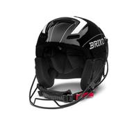 Briko Casco Slalom 2.0 Italia Shiny Black/White 52 Nero