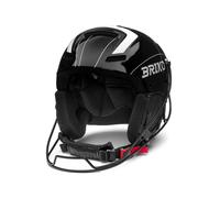Briko Casco Slalom 2.0 Italia Shiny Black/White 54 Nero