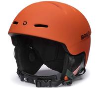 Briko, HELMET Unisex adulto, Matt Pomegranate Orange-Timber Green, L
