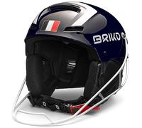 Briko, HELMET Unisex adulto, Shiny Tangaroa Blue-White, 58