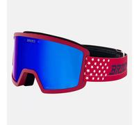 Briko Maschera Frostbite USA Matt Cardinal Red-Tangaroa Blue, lente Blue Cat.3 TU Rosso