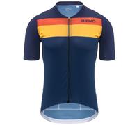 Briko Maglia a Righe T-Shirt, Blu, M Uomo