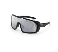 Briko Unisex Briko A7I Load Modular Black A0G Occhiali da sole Plastica Nero Grigio Maschera Normale Specchiato