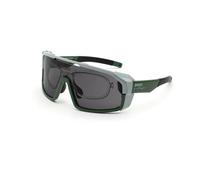 Briko Unisex Y9D Load Modular Green Military Geyser A0H Occhiali da sole Plastica Grigio Grigio Maschera Normale