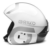Briko Vulcano Fis 6.8 Multi Impact Casco da sci/Snow, Adulti, Unisex, Shiny White-Silver, 52 cm