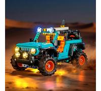 BRIKSMAX 2.0 Kit di Illuminazione Compatibile con Set di Costruzione Lego Technic Jeep Wrangler Rubicon SUV 42227 - Kit di Illuminazione LED Originali (Accessori Solo) per Display, Regali e