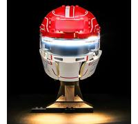 BRIKSMAX Illuminazione a LED per casco LEGO Editions Scuderia Ferrari HP Charles Leclerc 43014, set di luci compatibili per mattoncini da costruzione, senza set Lego, luce decorativa premium