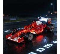 BRIKSMAX Illuminazione a LED per Lego Icons Ferrari F2004 e Michael Schumacher 11375, set di luci compatibili per mattoncini da costruzione, senza set Lego