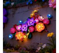 BRIKSMAX Illuminazione a LED per LEGO The Botanical Collection Fiori sulla parete 11503, set di luci compatibili per mattoncini da costruzione, senza set Lego