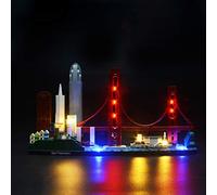 BRIKSMAX Kit di Illuminazione a Led Per Architecture San Francisco, Compatibile con il Modello Lego 21043 Mattoncini da Costruzioni - Non Include il Set Lego