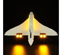 BRIKSMAX - Kit di illuminazione a LED per LEGO-10318 Concorde, compatibile con icone Lego, set Lego non incluso