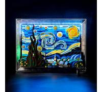 BRIKSMAX Kit di illuminazione a LED per LEGO-21333 Vincent van Gogh - La notte stellata - Compatibile con il modello Lego Ideas Building Blocks - Non include il set Lego (versione telecomando)