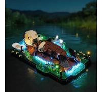BRIKSMAX Kit di illuminazione a led per LEGO 21366 Le lontre coccole - Compatibile con Lego Ideas Blocchi di costruzione Modello- Non includere il set Lego