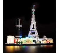 BRIKSMAX Kit di Illuminazione a Led Per LEGO Architecture Paris, Compatibile con il Modello Lego 21044 Mattoncini da Costruzioni - Non Include il Set Lego