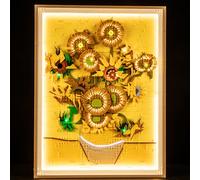 BRIKSMAX Kit di illuminazione a LED per LEGO Art Vincent van Gogh: I Girasoli - Compatibile con Lego 31215 Building Blocks Model- Non includere il set Lego