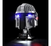 BRIKSMAX Kit di Illuminazione a LED per Lego Casco del Mandaloriano - Compatibile con Lego 75328 Modello di Blocchi predefiniti- Non includere Il Set Lego