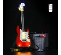 BRIKSMAX Kit di illuminazione a led per LEGO Ideas Fender Stratocaster - Compatibile con Lego 21329 Modello di blocchi predefiniti- Non includere il set Lego