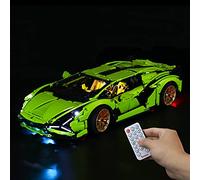 BRIKSMAX Kit di Illuminazione a LED per Lego Lamborghini Sián FKP 37 42115 (Con telecomando)