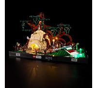 BRIKSMAX Kit di illuminazione a led per LEGO Star Wars Diorama addestramento Jedi su Dagobah - Compatible with Lego 75330 Modello di blocchi predefiniti- Non includere il set Lego