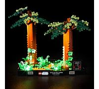 BRIKSMAX Kit di illuminazione a led per LEGO Star Wars Diorama Inseguimento con lo speeder su Endor - Compatible with Lego 75353 Modello di blocchi predefiniti- Non includere il set Lego