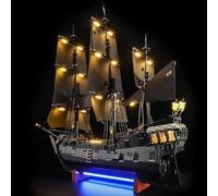 BRIKSMAX Kit di luci 2.0 compatibile con icone Lego Captain Jack Sparrow's Pirate Ship 10365 - Kit di illuminazione a LED (solo accessori), tecnologia per nascondere i cavi per display, regali e