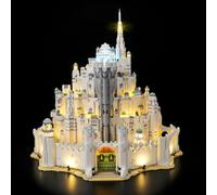 BRIKSMAX Kit di luci 2.0 compatibile con icone Lego Il Signore degli Anelli: Minas Tirith 11377 - Kit di illuminazione a LED originale (solo accessori) per espositori, regali e collezionisti