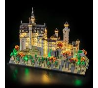 BRIKSMAX Kit di luci 2.0 compatibile con Lego Architecture Neuschwanstein Castle 21063 - Kit di illuminazione a LED (solo accessori), tecnologia per nascondere i cavi per display, regali e