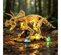 BRIKSMAX Kit di luci 2.0 compatibile con Lego Jurassic World Dinosaur Fossils: Triceratops 77985 Set da costruzione - Kit di illuminazione a LED originale (solo accessori) per display, regali e
