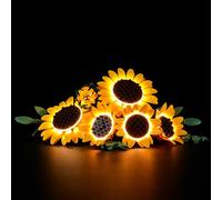 BRIKSMAX Kit di luci 2.0 compatibile con Lego The Botanical Collection Sunflower Bouquet 11502 Set da costruzione - Kit di illuminazione a LED originale (solo accessori) per display, regali e