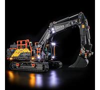 BRIKSMAX Kit luci 2.0 compatibile con escavatore ibrido Lego Technic Volvo EC500 42215 Set di costruzione - Kit di illuminazione a LED (solo accessori), tecnologia per nascondere i cavi per display