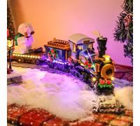 BRIKSMAX Kit luci 2.0 compatibile con icone Lego Holiday Express Train 10361 Kit di illuminazione a LED (solo accessori), tecnologia per nascondere i cavi per display, regali e collezionisti