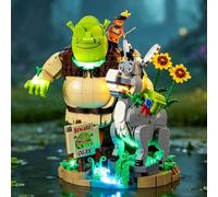 BRIKSMAX Kit luci 2.0 compatibile con Lego Shrek, asino e gatto con gli stivali 72423 Set da costruzione - Kit di illuminazione a LED originale (solo accessori) per display, regali e collezionisti