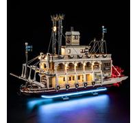 BRIKSMAX Kit luci 2.0 per battello a vapore Lego River - Innovativa illuminazione a LED compatibile con Lego Ideas 21356 - Set modello non incluso